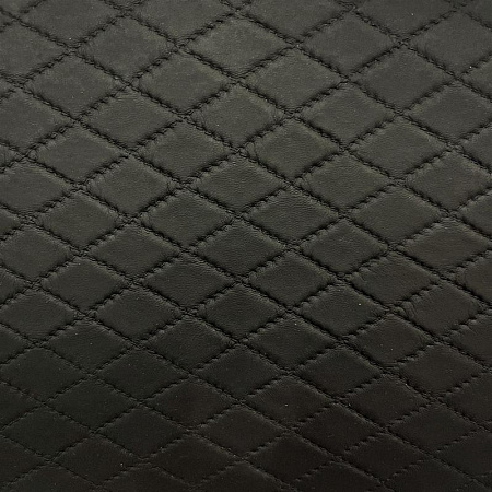 Кожаная панель DECO № 159 Ромбы черный 2800х1000х10 мм. (305)