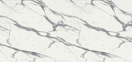 Компакт плита Мрамор белый 3027 (структура Сланец) 4200 х 1320 х 4 мм. черная основа