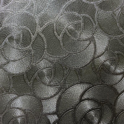 Кожаная панель DECO № 162 Розы серебро 2800х940х10 мм