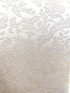 Кожаная панель DECO № 112 Цветы белый 2800х1000х10 мм