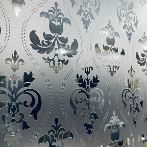 Стекло окрашенное DECO Винтаж Черное 011 глянец/мат. 2440х1830х4 мм