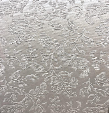 Декоративная панель DECO № 111 Цветы белый+серебро 2800х1000х18 мм