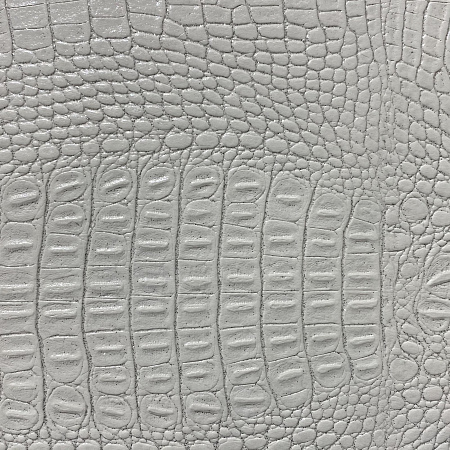 Кожаная панель DECO № 122 Крокодил белый + блестки серебро(101S) 2800х1000х10 мм
