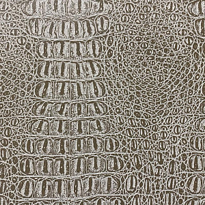 Кожаная панель DECO № 320 Крокодил шампань/ белый 2800х1000х10 мм