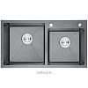 Мойка из нерж.стали Gerhans K37843B-S 2 чаши 780*430*220 мм Графит