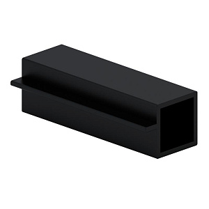 Профиль под стекло Черный муар 3000 мм. (18)