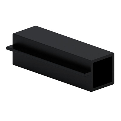 Профиль под стекло Черный муар 3000 мм. (18)