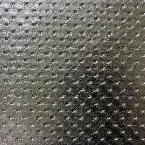 Кожаная панель DECO № 141 Версаль серебро блестящее 2800х1000х10 мм