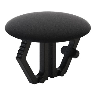 Заглушка пластиковая под отверстие Черный (20)