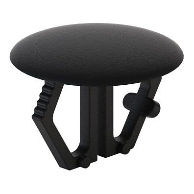 Заглушка пластиковая под отверстие Черный (20)