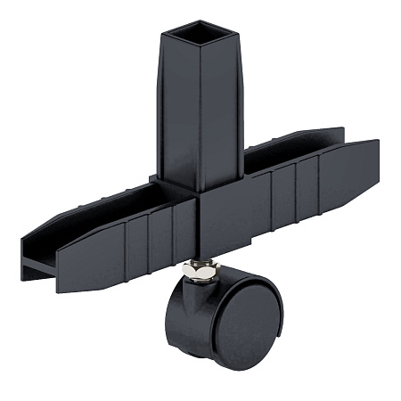 Коннектор 3 (2D) с колесной опорой Графит (30)