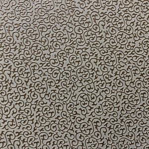 Кожаная панель DECO № 107 Лоза белый+медь 2800х1000х10 мм