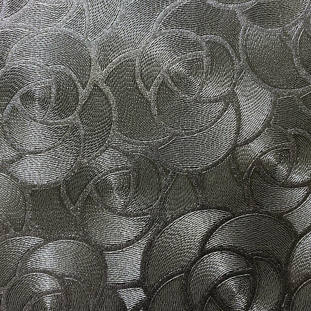 Кожаная панель DECO № 162 Розы серебро 2800х940х10 мм