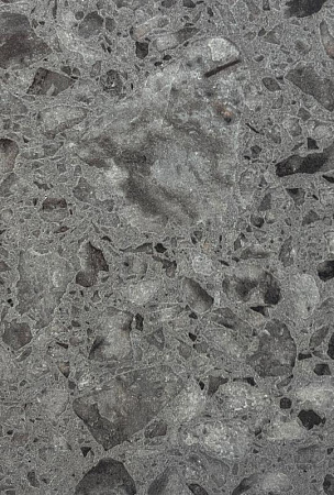 HPL Компакт плита Кедр 6409/PT Терраццо Антик (Питон) 3050 х 608 х 12 мм. черная основа