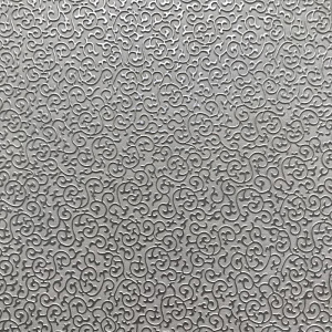 Кожаная панель DECO № 101 Лоза белый+серебро 2800х1000х10 мм