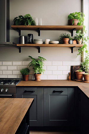 HPL Компакт плита Кедр 6211/RP Дуб Марбург (Радиальные Полосы) 3050 х 608 х 12 мм. черная основа