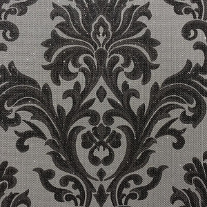 Кожаная панель DECO № 172 Маркиза серая с блестками 2800х1000х10 мм