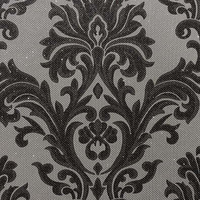 Кожаная панель DECO № 172 Маркиза серая с блестками 2800х1000х10 мм