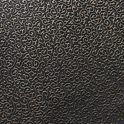 Кожаная панель DECO № 105 Лоза черный+медь 2800х1000х10 мм