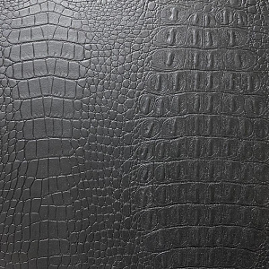 Кожаная панель DECO № 128 Крокодил черный 2800х1000х10 мм