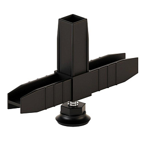 Коннектор 3 (2D) с регулируемой опорой Черный (40)