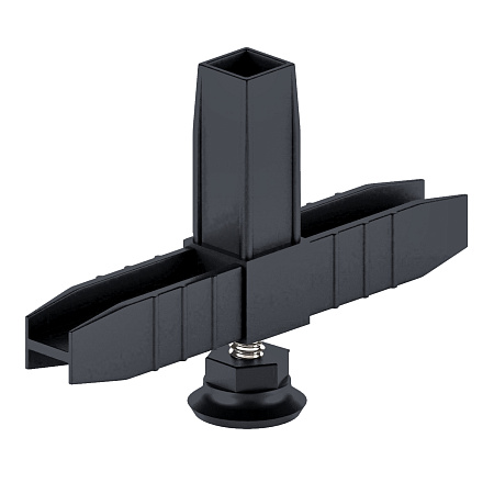 Коннектор 3 (2D) с регулируемой опорой Графит (40)