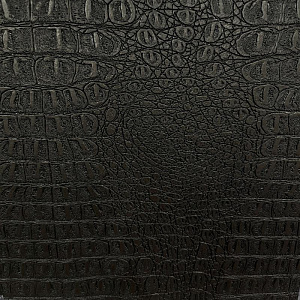 Кожаная панель DECO № 323 Крокодил черно-коричневый 2800х1000х10 мм